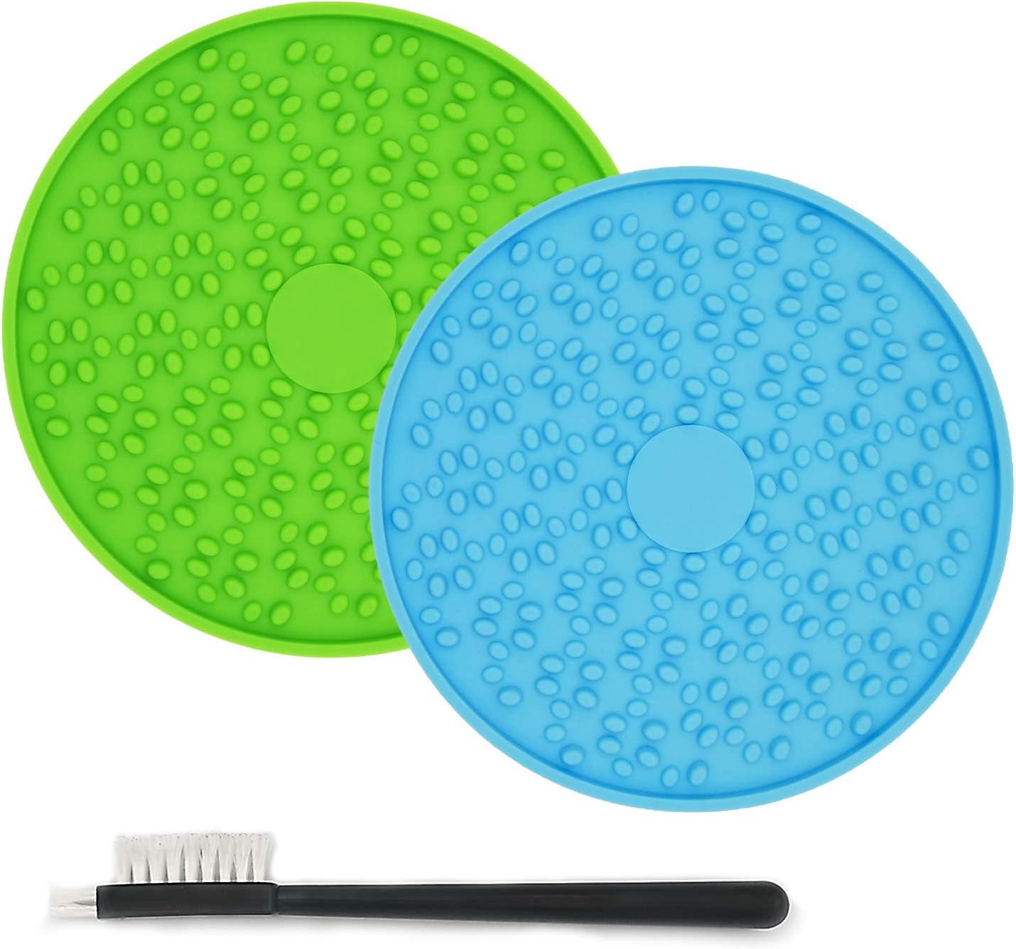 Jondarla Lick Mat for Dogs, 2pcs Dog Lick Mats, Dog Peanut Butter Lick Pad for Slow Feeder, Shower, Grooming, Nail Clip, Anxiety Relief,…