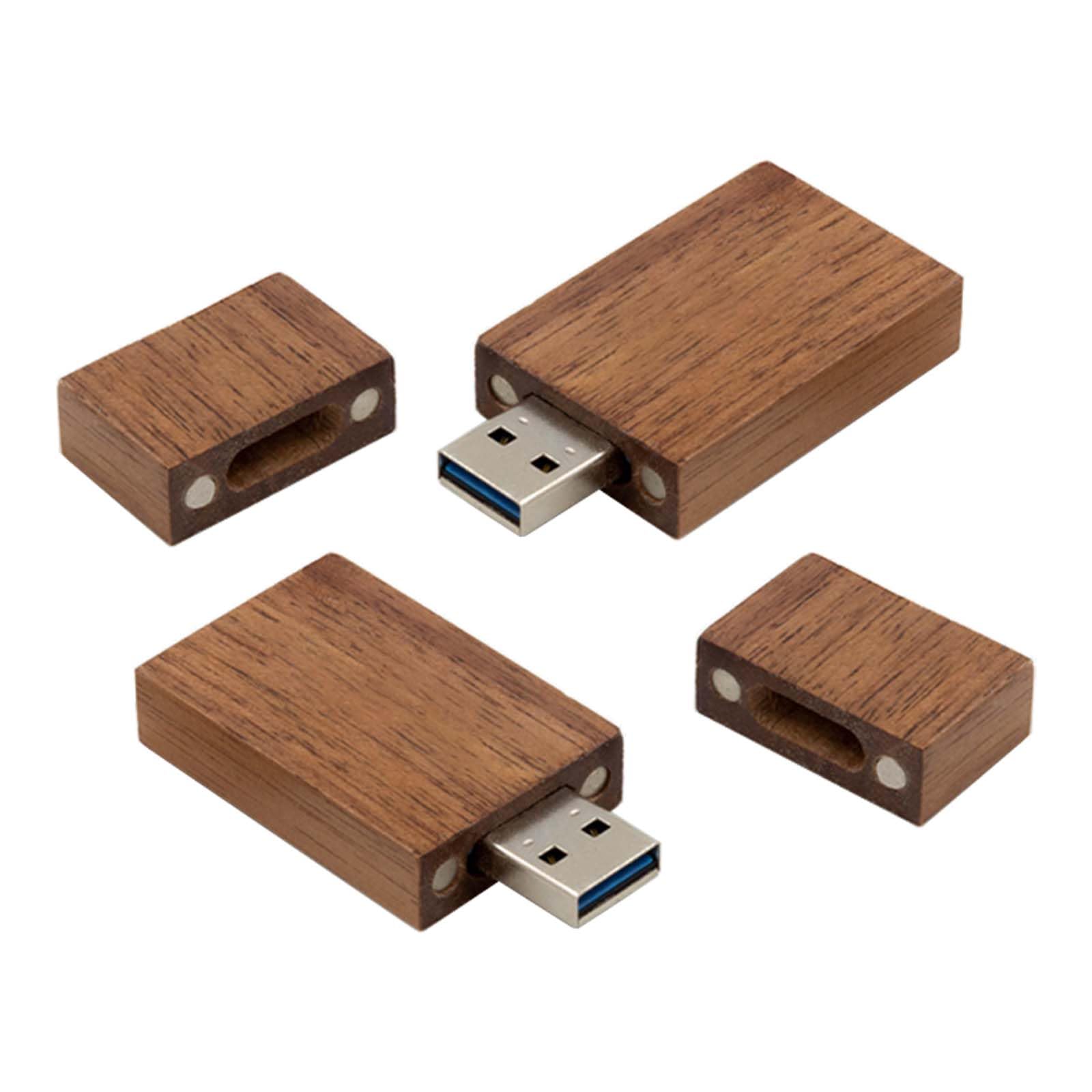 JBOS - Chiavetta USB da 16 GB, in legno, 10 pezzi, USB 2.0, velocità rapida, USB, Flash Drive Wood USB, idea regalo aziendale o regalo per amici, acero