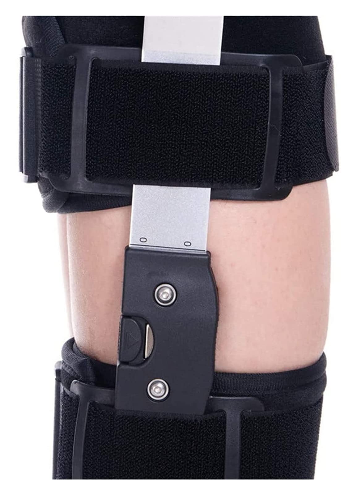 Estabilizador de Soporte ortopédico Ajustable ROM con bisagras Rodillera Universal para estabilización de recuperación Osteoartritis Leve 22.7.27 (Color : Grey(Send Strap))