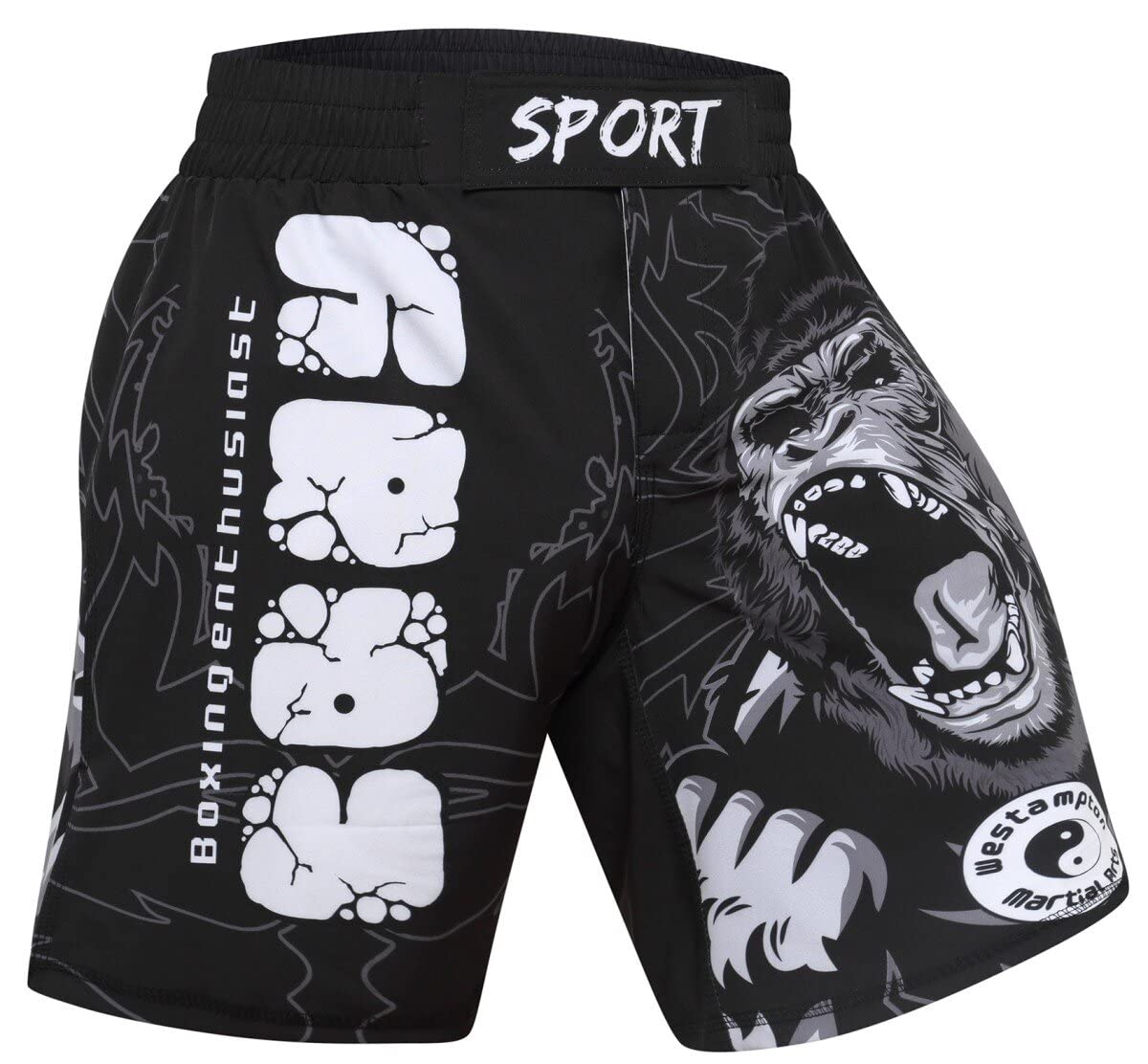Cody Lundin Herren Kompression Kurzarm und Thai Shorts Kampf MMA Kickboxen Shorts Training Sport Anzug für Männer
