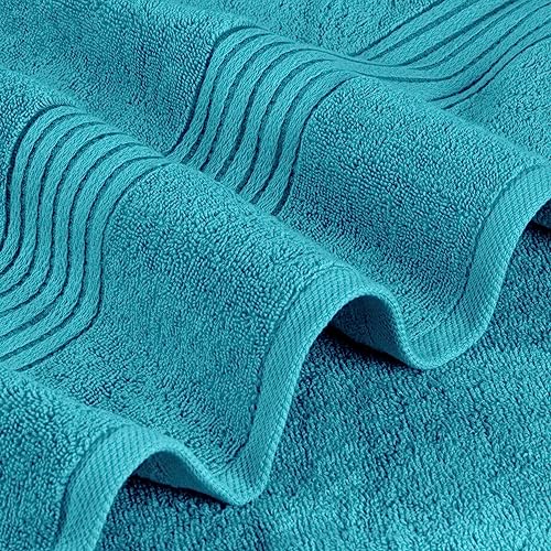 Image of Utopia Towels Luxurious Bath Towels Set, 27 x 54 Inches 100% Ring Spun Cotton, 4 Pack Turquoise