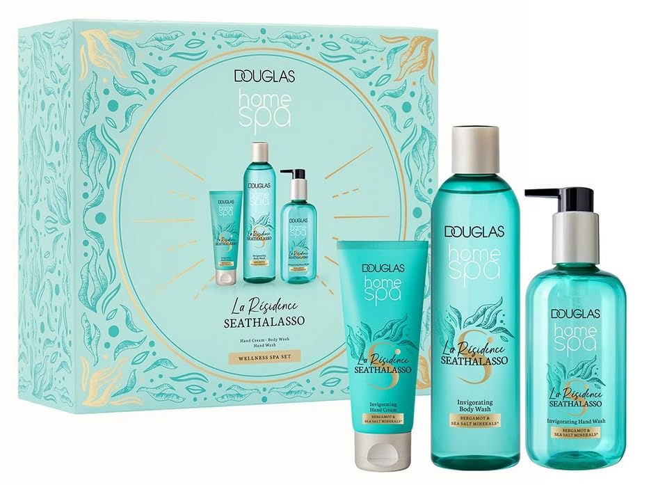 Douglas – Home Spa – La Résidence Seathalasso – zestaw wellness Spa – Body Wash 300 ml + Hand Wash 300 ml + krem do rąk 75 ml