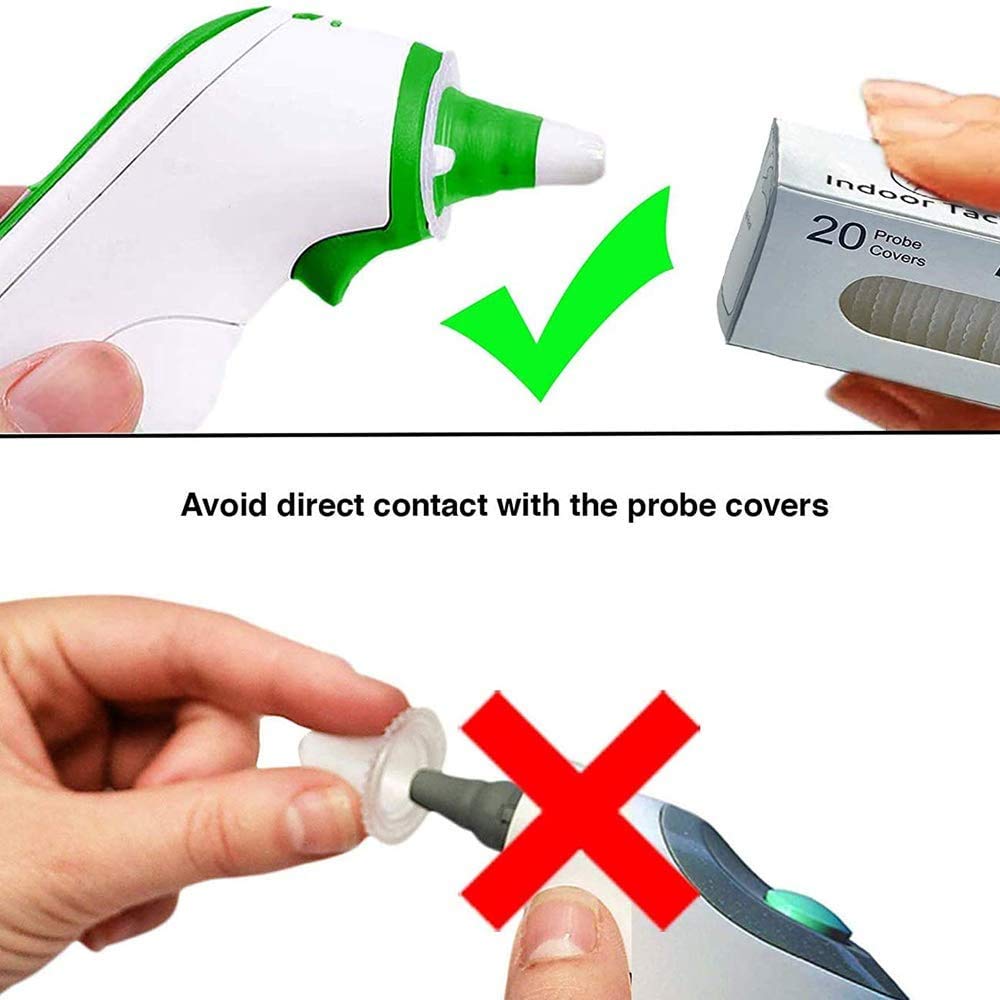 Amazon | 100個の使い捨て耳式体温計プローブカバー/リフィル