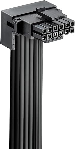 Vista 5 de CableMod Basics RT-Series 12VHPWR Cable PCI-e de 90 grados StealthSense para ASUS/Seasonic/Phanteks - Variant B