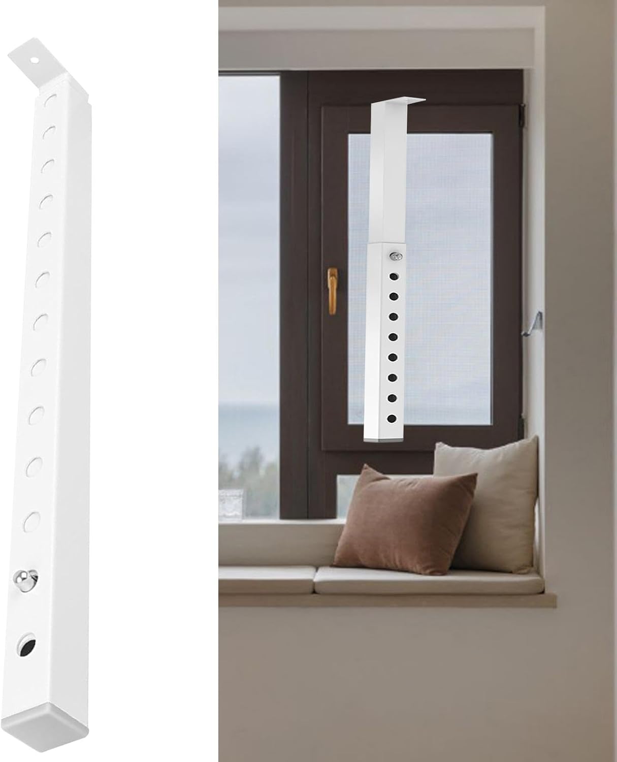 Child Window Security Bar, Heavy Duty Extendable Lock for And Sliding Doors, 16.3in