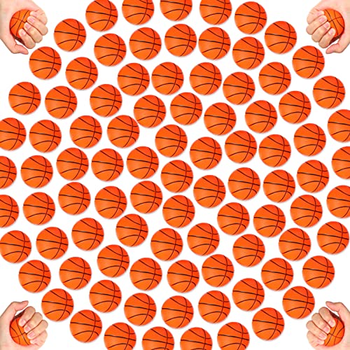 Leitee 120 Pcs Mini Basketball Soft Foam Stress Balls Small Squeeze Basketball Toys 1.6 inch Bouncy...