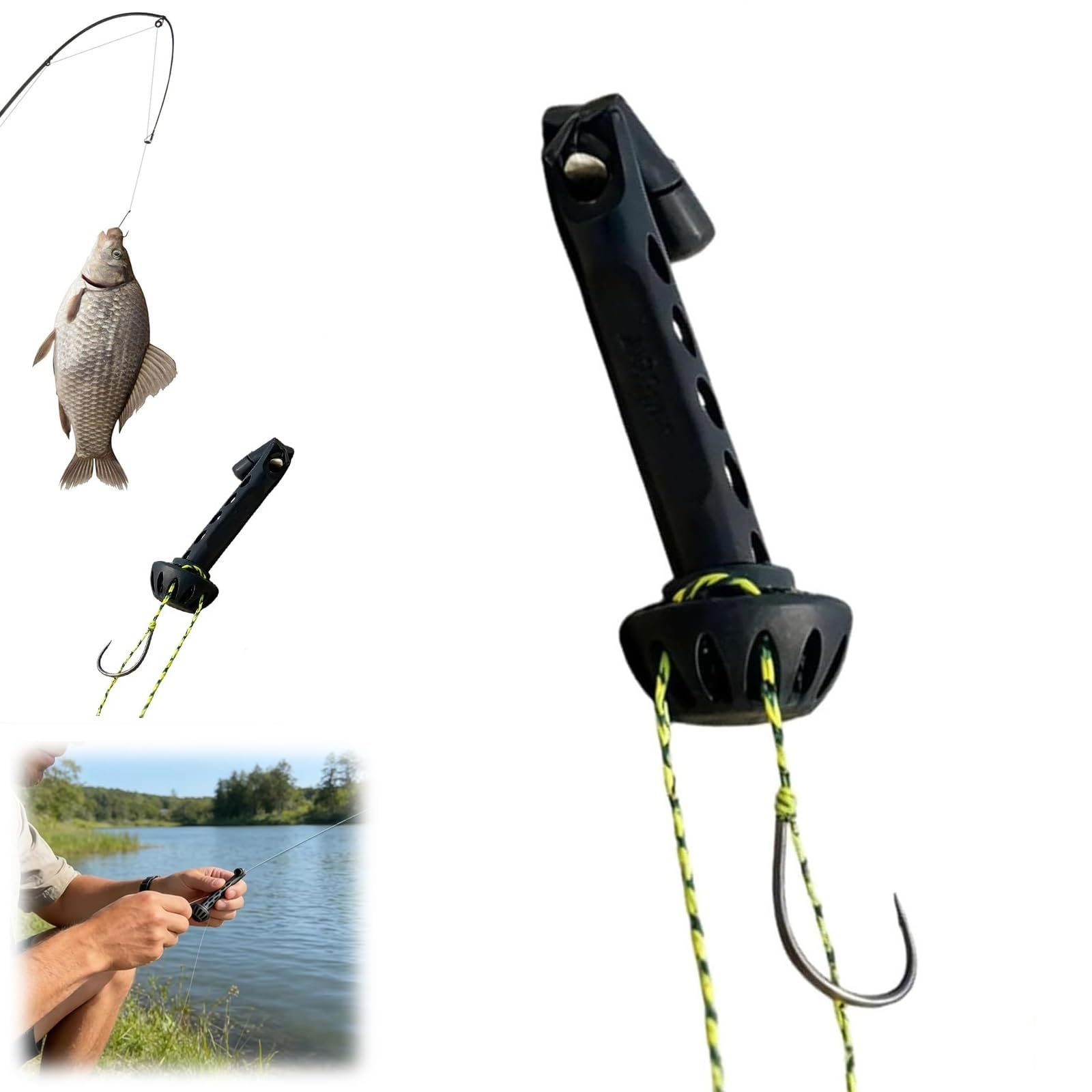 Fly Roost Magnetic Fly Threader,Fly Fishing Magnetic Fly Threader Fishing Anglers Tippet Threader,Fishing Accessory to Easily Rig Small Flies & Tippet on Water,Make Fly Tying Simpler Most Hook (1/Set) — image 1