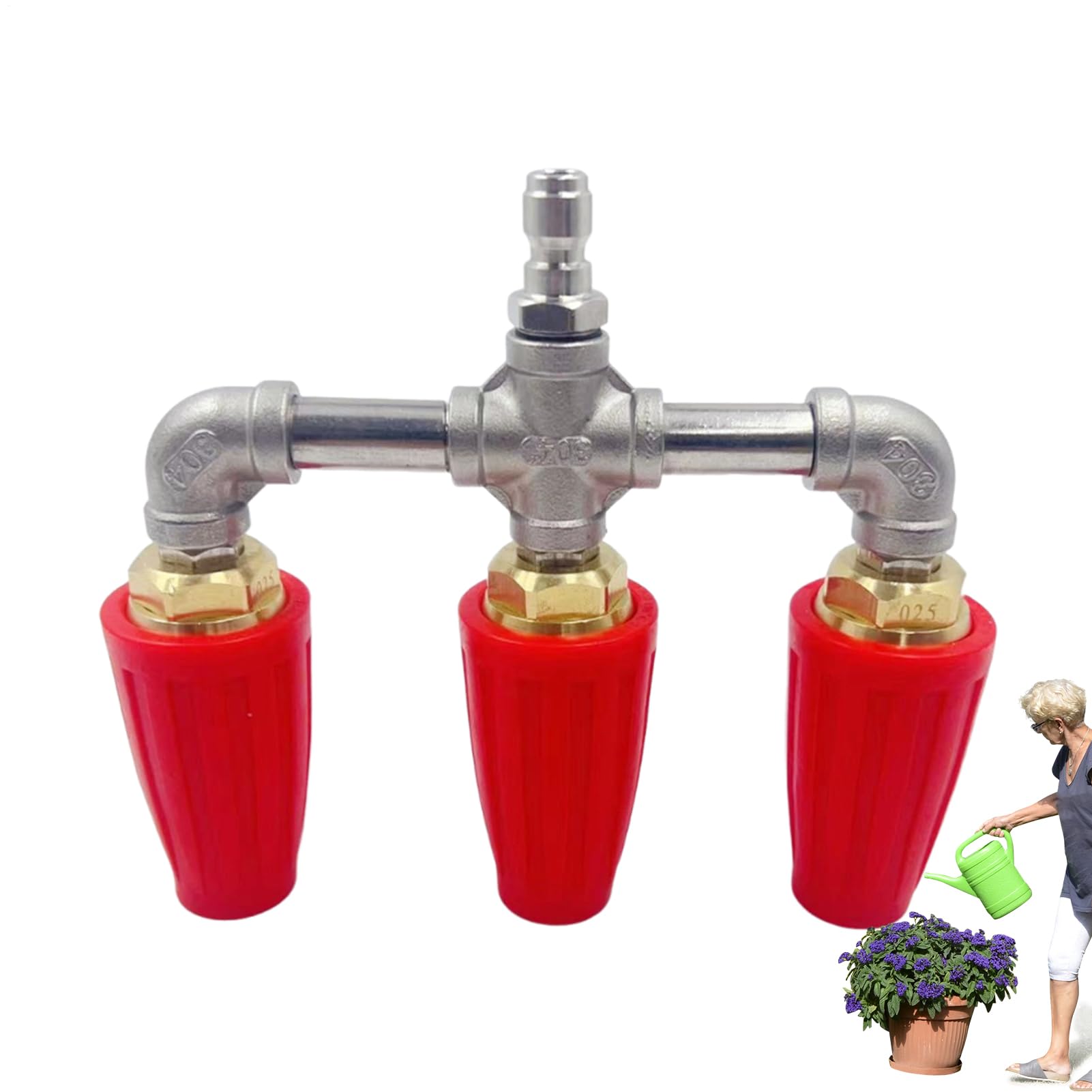Ugello Rotante Per Idropulitrice Ugello Turbo con Connessione Rapida per la | Componente ugello turbina rotante Accessorio Di Pulizia Per Testa Idropulitrice Per Pare