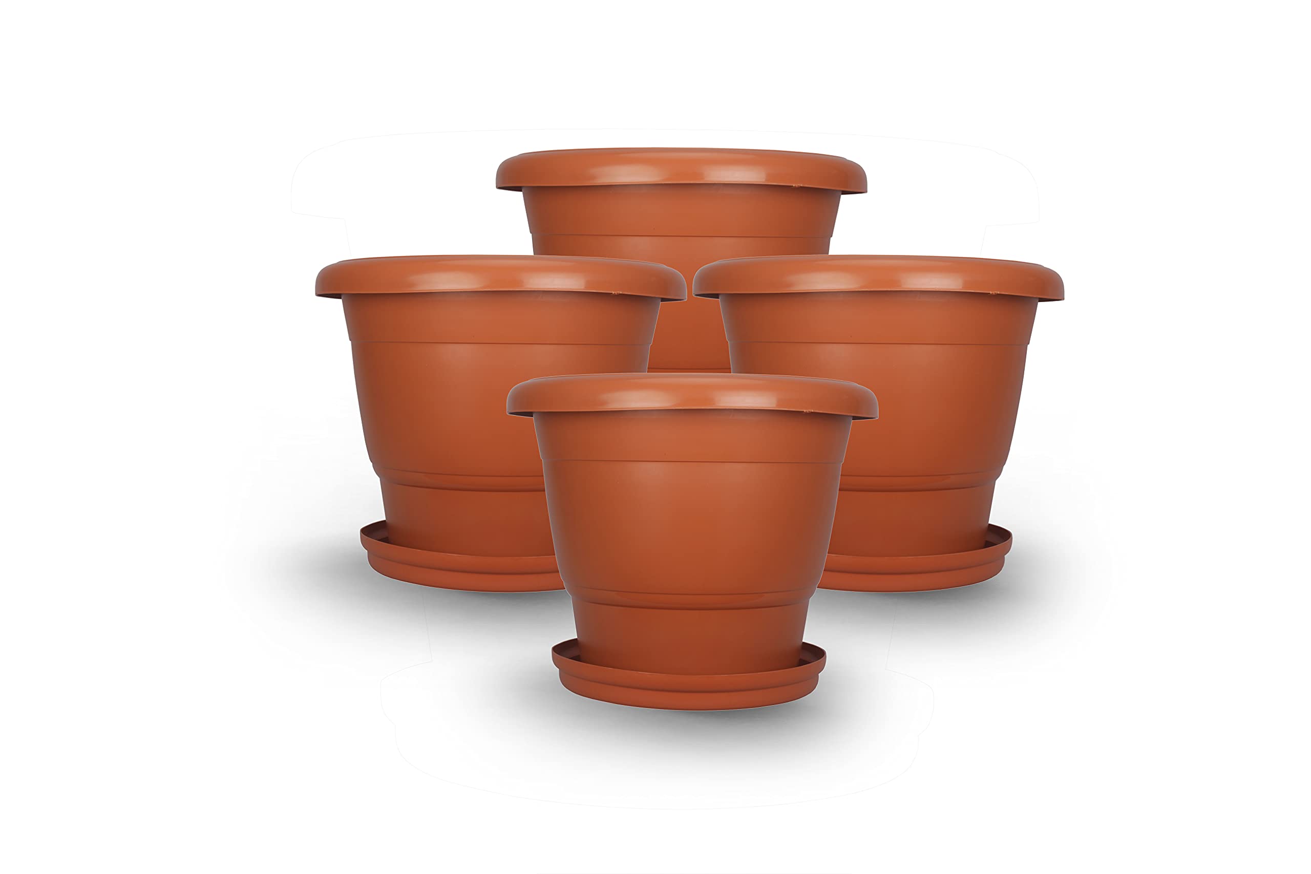See full amazon price history chart for Halsey® Round Virgin Plastic Modern Design Durable Plastic Plant Pot for Gardening (Pack of 4) (LARGE with PLATES) Halsey® Round Virgin Plastic Modern Design Durable Plastic Plant Pot for Gardening (Pack of 4) (LARGE with PLATES) (B09B161HFT) Amazon Price History, Amazon Price Tracker