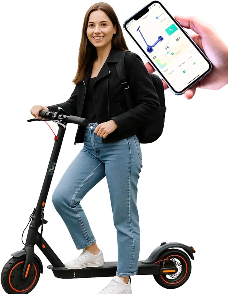 Patinete Eletrico Dobravel 30Km com Aplicativo Segurança E Conforto