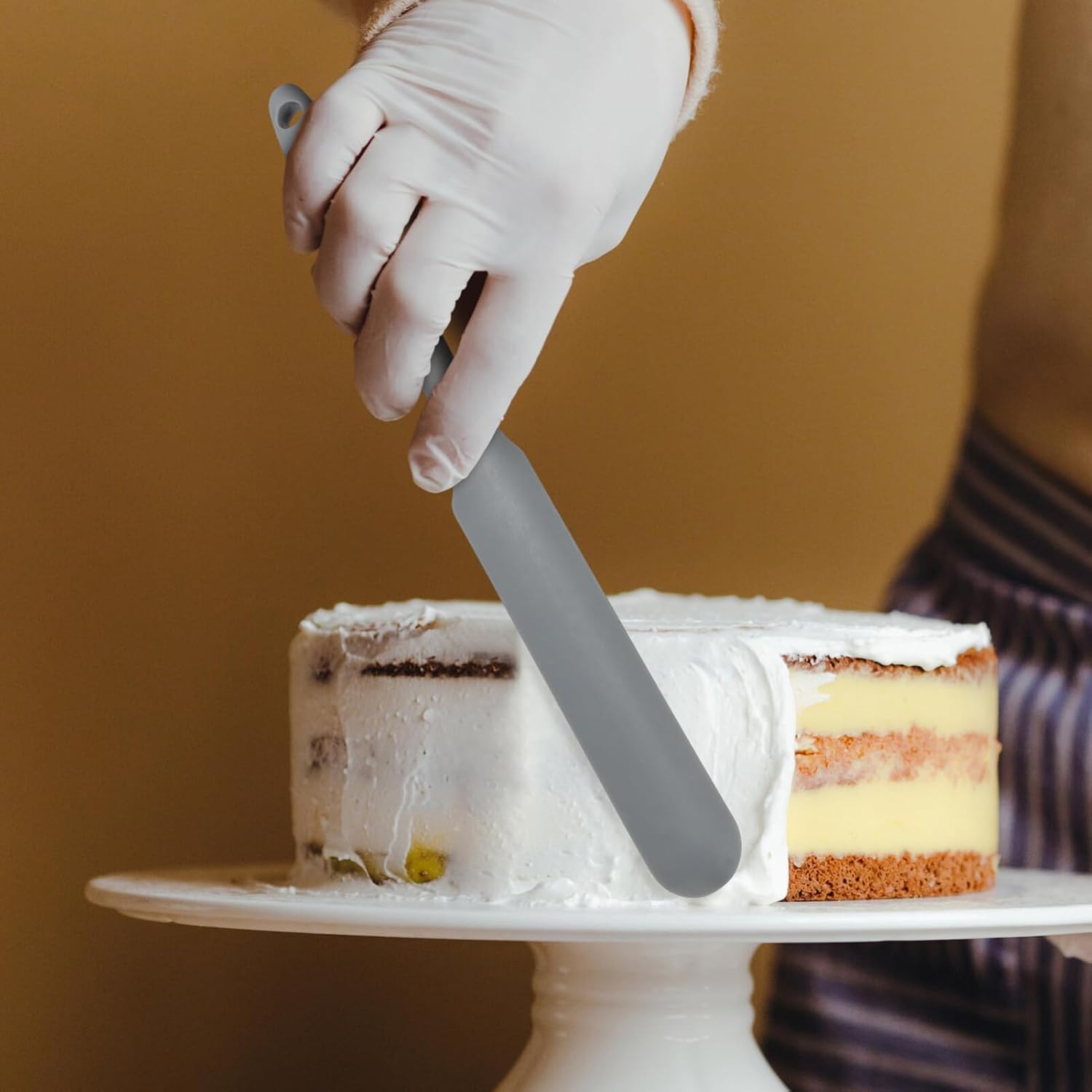 Promosyonca Silikon Tereyağı ve Krema Spatulası, Kek Spatulası, 5 Farklı Renk Seçeneği (Antrasit Gri)