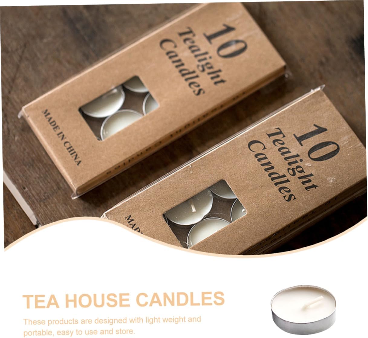 Ipetboom 20Pcs Mini Smokeless Tea Light Candles for Home and Office Tea Rooms Compact Votive Warmers with Holders Burn and Ambient Use