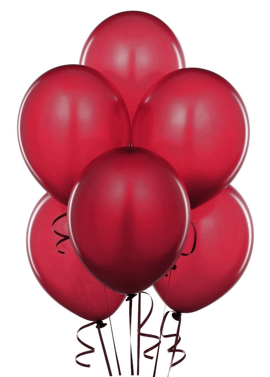 MAPLE CITY RUBBER Burgundy Tuftex Latex Balloons, 11", Multicolor