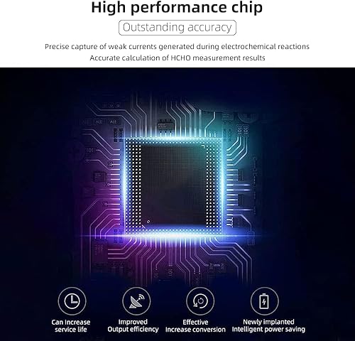 Miniatura 2 de Monitor profesional de calidad del aire interior 5 en 1 Monitor portátil de CO2 para interiores  Temperatura  Detector de formaldehído  Humedad TVOC