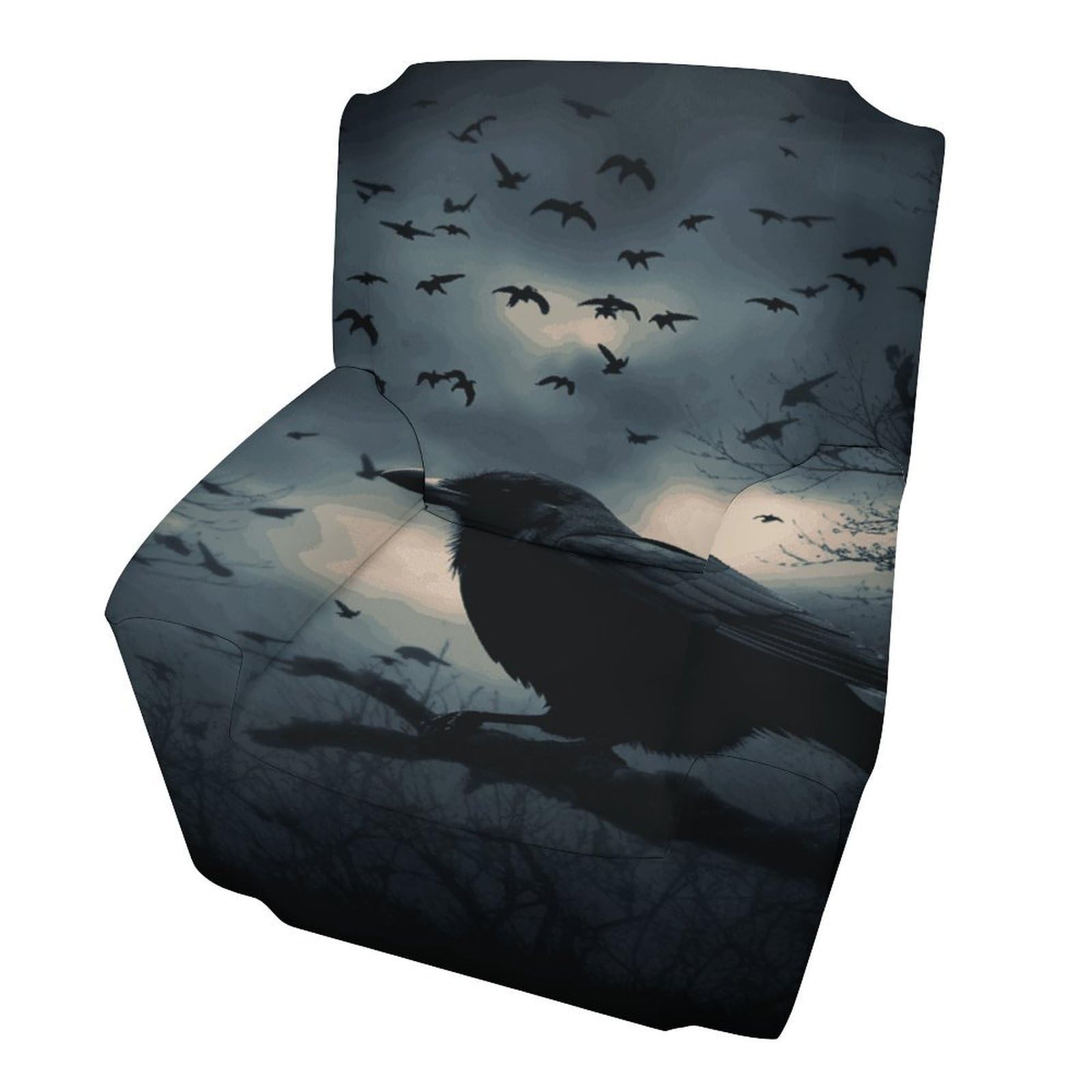 Fekiloot Style Night Crow Couch Cover Sofa Cover Sofa Slipcover