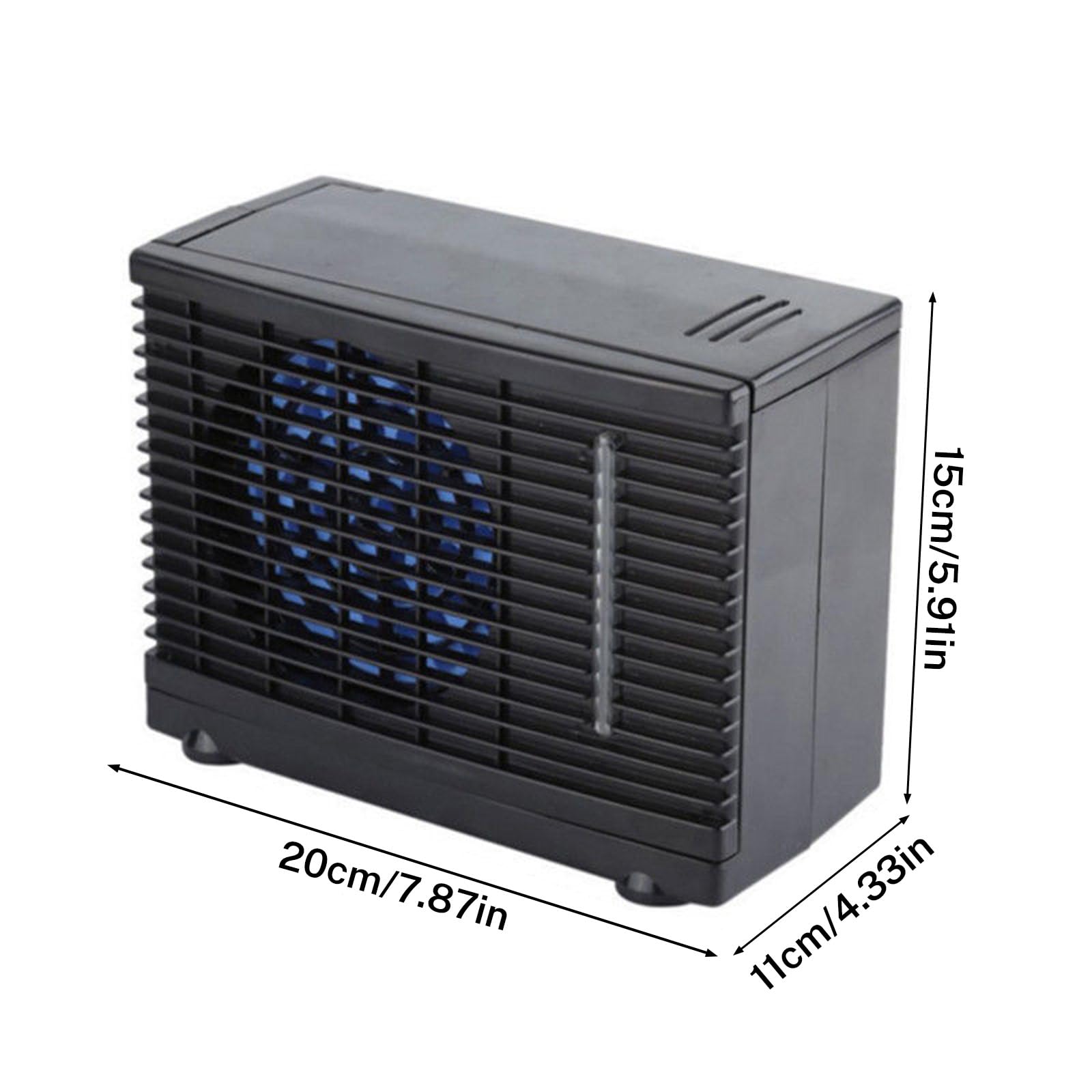 12V Climatiseur de Voiture,Climatiseur Portable Pour Voiture,Ventilateur de Voiture avec Réservoir D'eau Froide,Refroidisseurs D'air pour Bureaux,Chambres,Maisons et Voitures,Campeurs,Voyageurs (A)