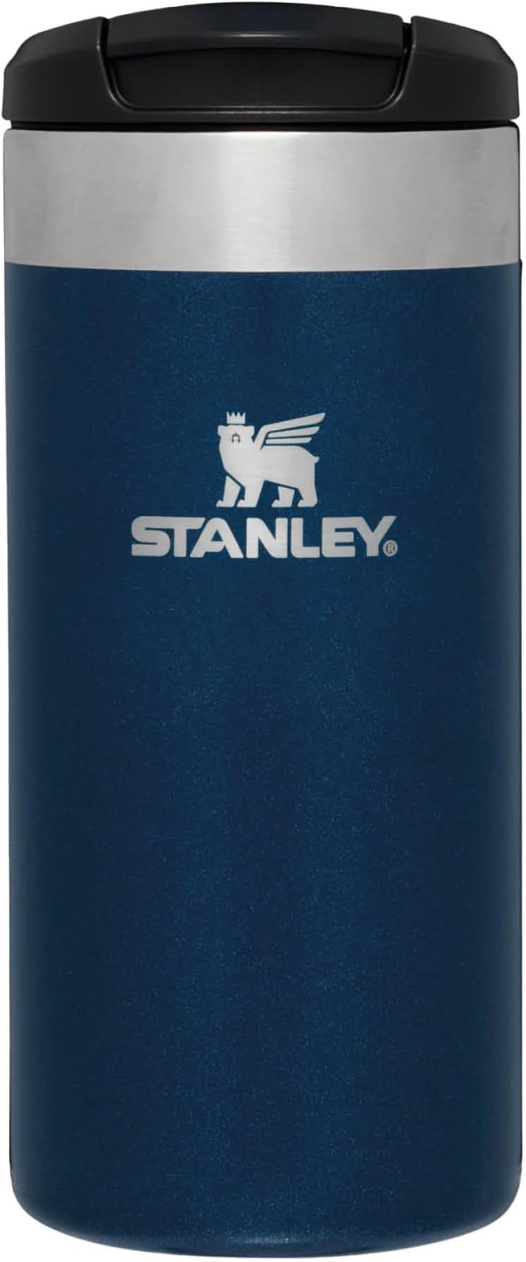 Stanley Aerolight Transit Travel Mug 0.35L - Keeps 4 Hours Hot - 6 Hours Cold - Dishwasher Safe - Leakproof - Car Cup Holder Compatible - Thermos Coffee Mug - Royal Blue Metallic