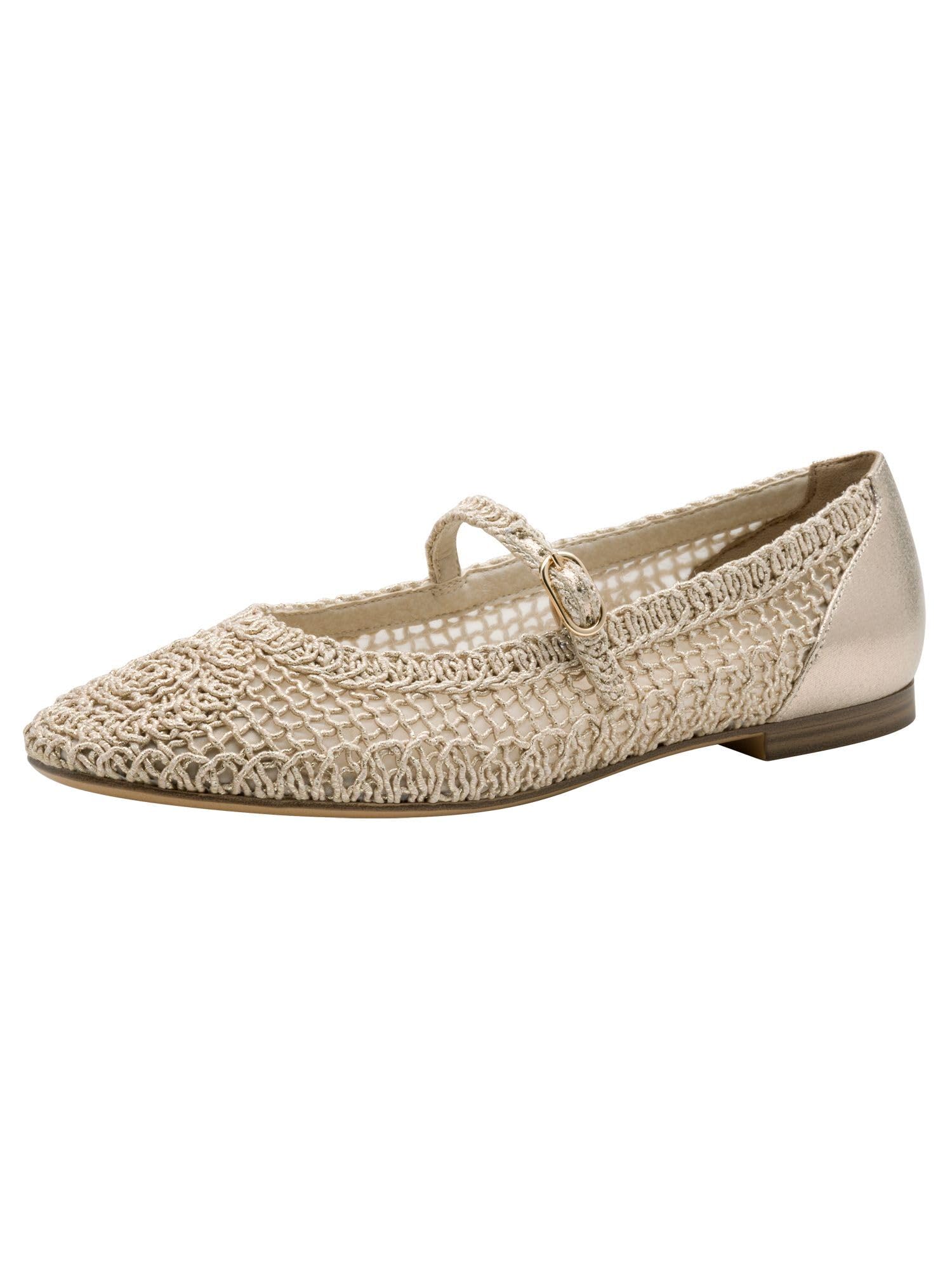 Tamaris Ballerina Women's Elegant, Metallic, 6.5 UK