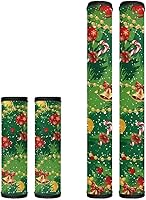 Vista 13 de Horeset Fundas para manija de puerta de refrigerador con estampado de bandera estadounidense, lavable, antideslizante, protector