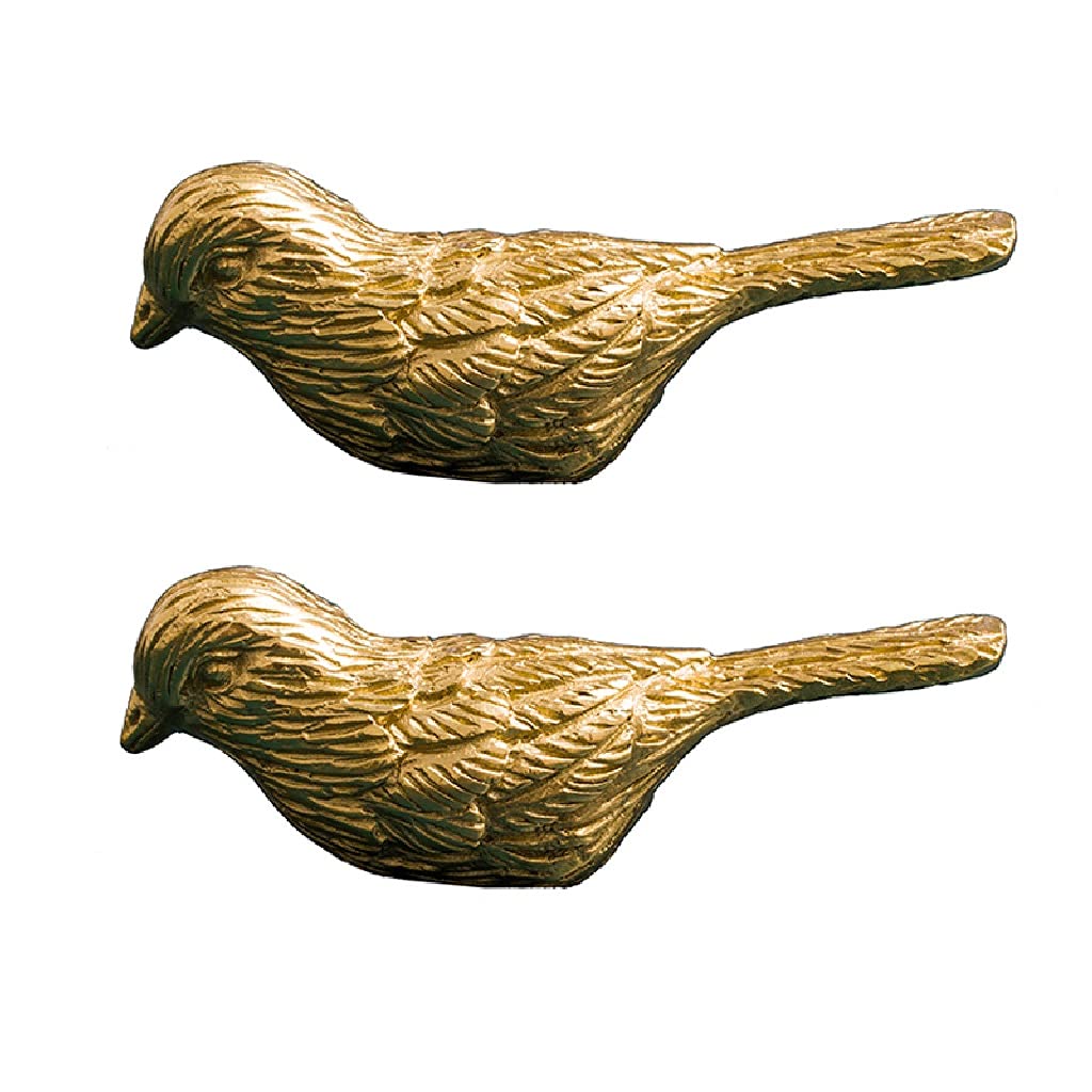 2 pezzi in ottone per uccelli, maniglia per cassetto, armadio, porta, armadio, tira, camera da letto, mobili, accessori hardware (ottone 62 * 22mm)