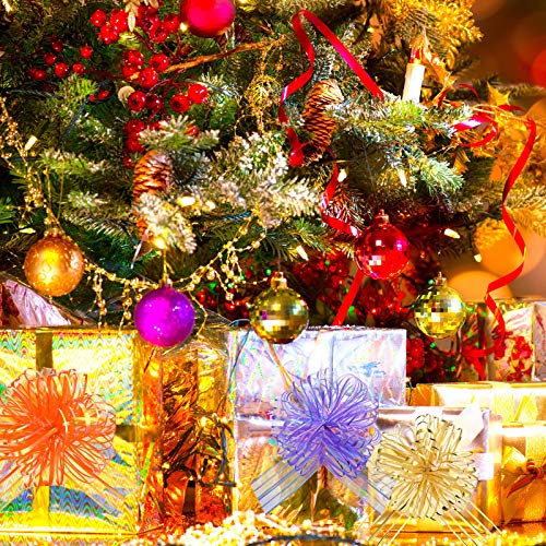 Pull Bow Large Organza Wrapping Pull Bow With Ribbon For Wedding Gift Baskets, 6 Inches Diameter Multicolor (14 Pieces) #TOP7