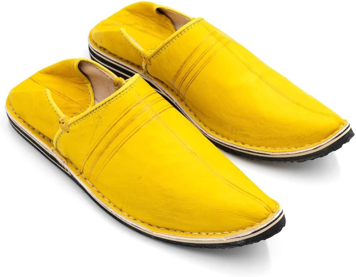 Moroccan babouche shoe, Leather slipper, Unisex Handmade Babouches slippers Dyed With Natural Color, babouche men, babouche women