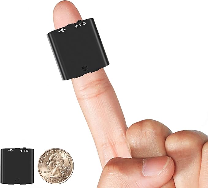 (32GB) Hfuear Mini Voice Recorder, Ultra Small 16GB Voice Activated Recorder with