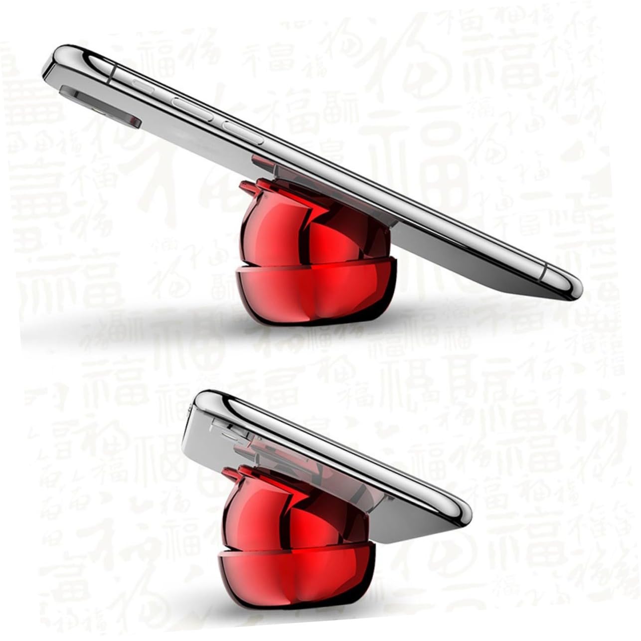 Artibetter 3pezzi Supporto Telefonico Con Ventosa Magnetica Per Auto Supporto Multifunzionale Per Navigazione Rotazione Rosso