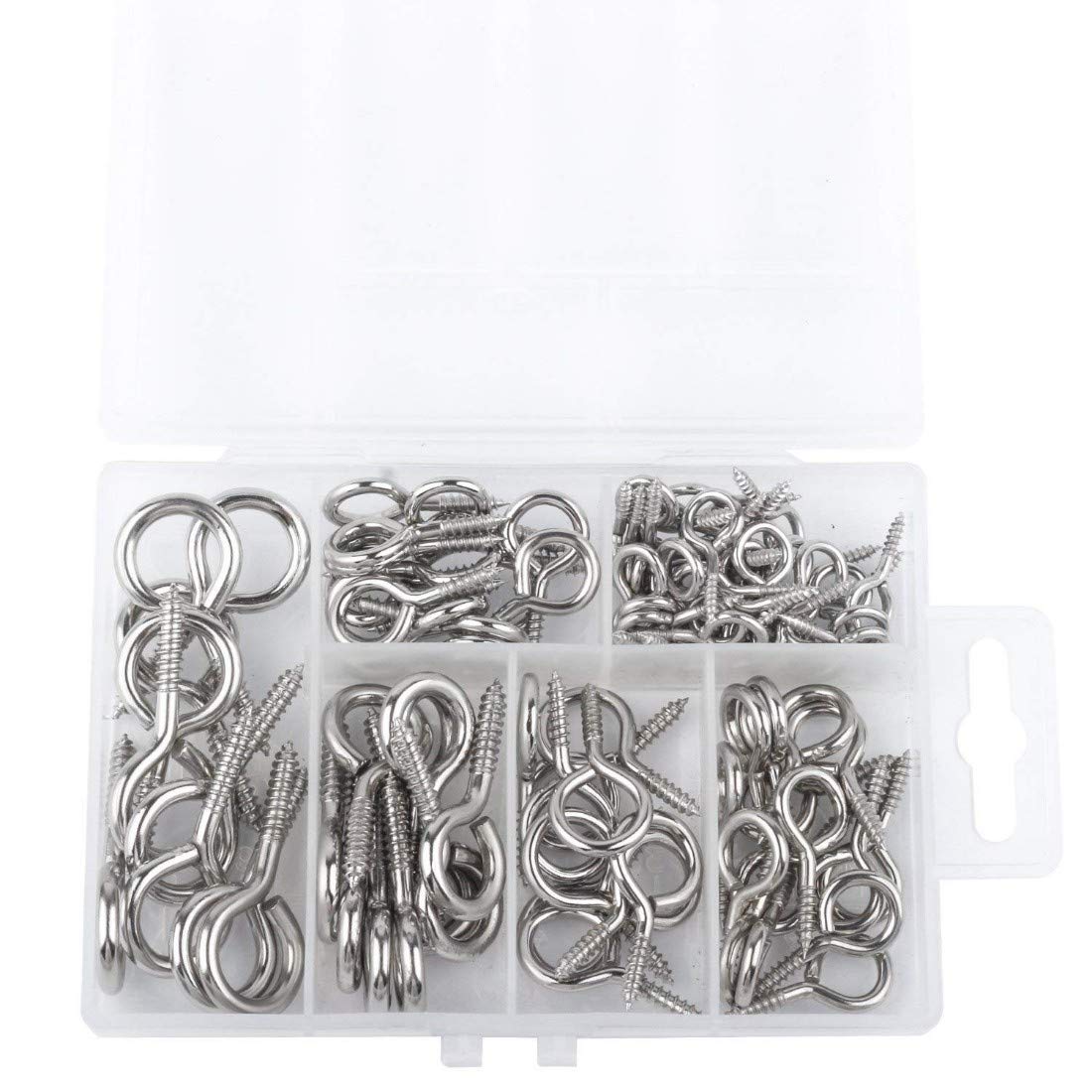DIY Crafts 6 Pcs Only 6 Pcs x 1 Set Screw Hooks Eye Bolts Me -4
