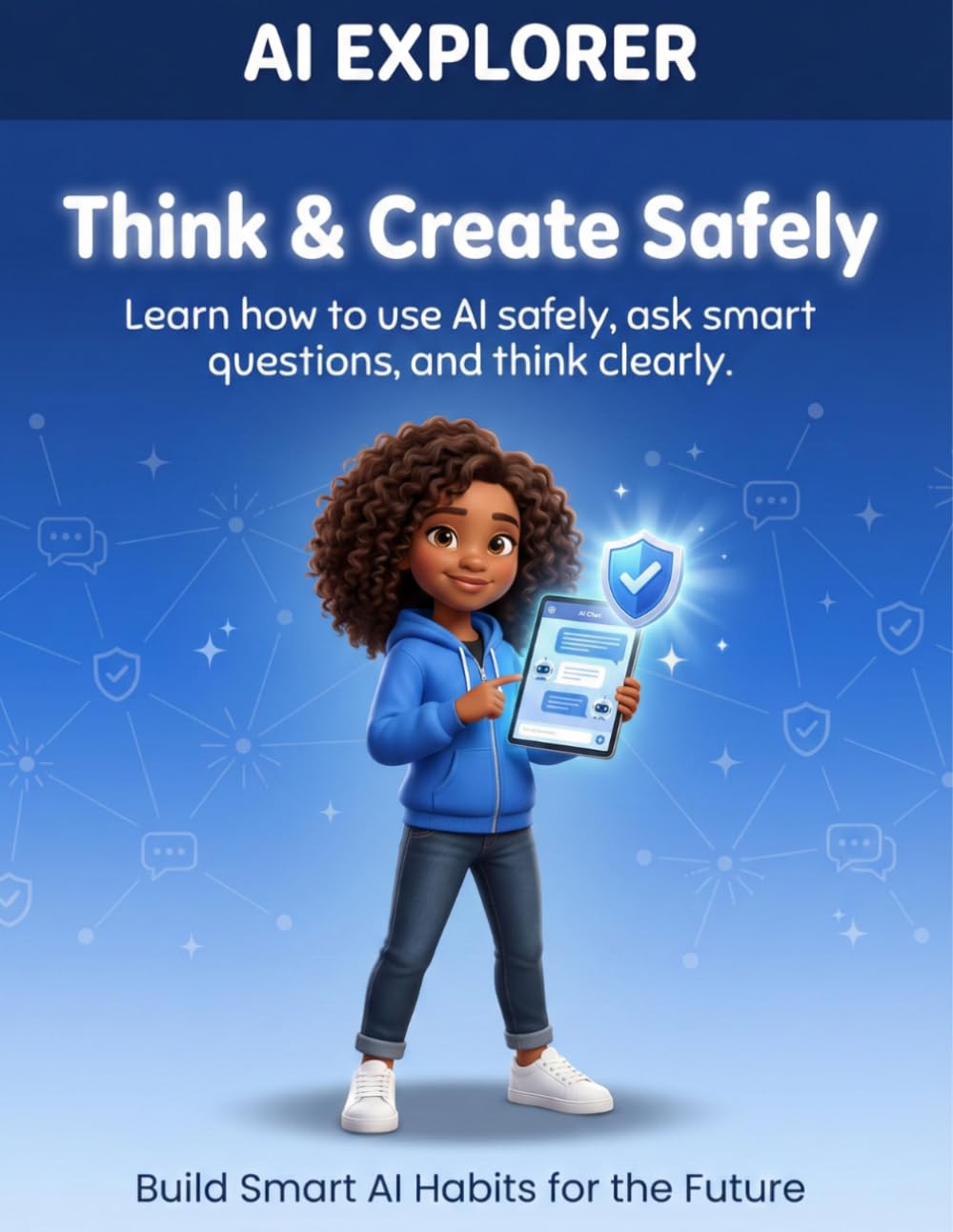 AI Explorer Book 1: Think & Create Safely: Build AI literacy, coding logic, creative thinking, and entrepreneurial confidence — designed for kids 8–14.