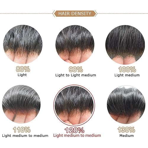 Miniatura 6 de Toupee - Pieza de cabello humano real para hombre, con encaje completo para hombre, sistema de reemplazo de cabello humano, unidades de cabello para