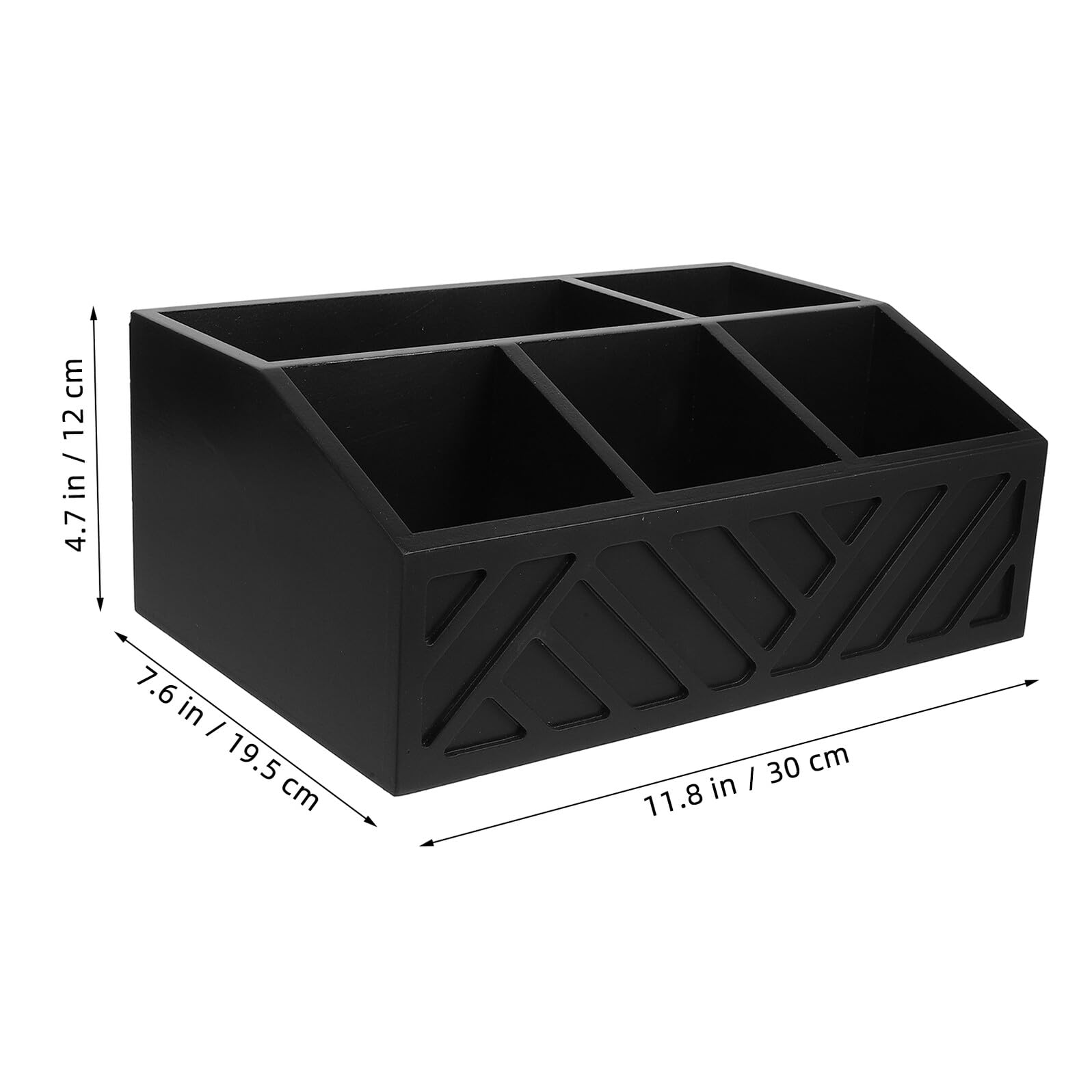 Gadpiparty Organizador De Barra De Café Caja De Madera Compartimentada Soporte para Bolsitas De Té Sobremesa Hogar Cocina Almacenamiento Compacta