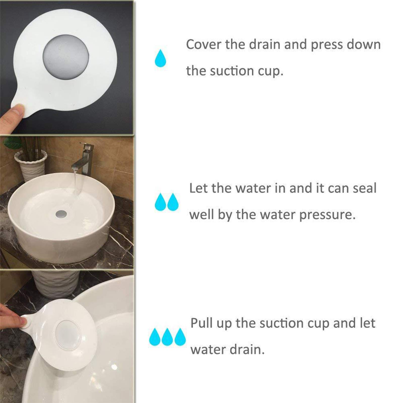 Sollbry Confezione Da 2 Tappi A Scomparsa Per Lavabo, Tappo Di Scarico Per Lavabo Bulloni A Scatto Per Lavabo Adatti Alla Maggior Parte Dei Tappi Di Scarico Per Lavabo Vasca Da Bagno E Lavabo 85445508