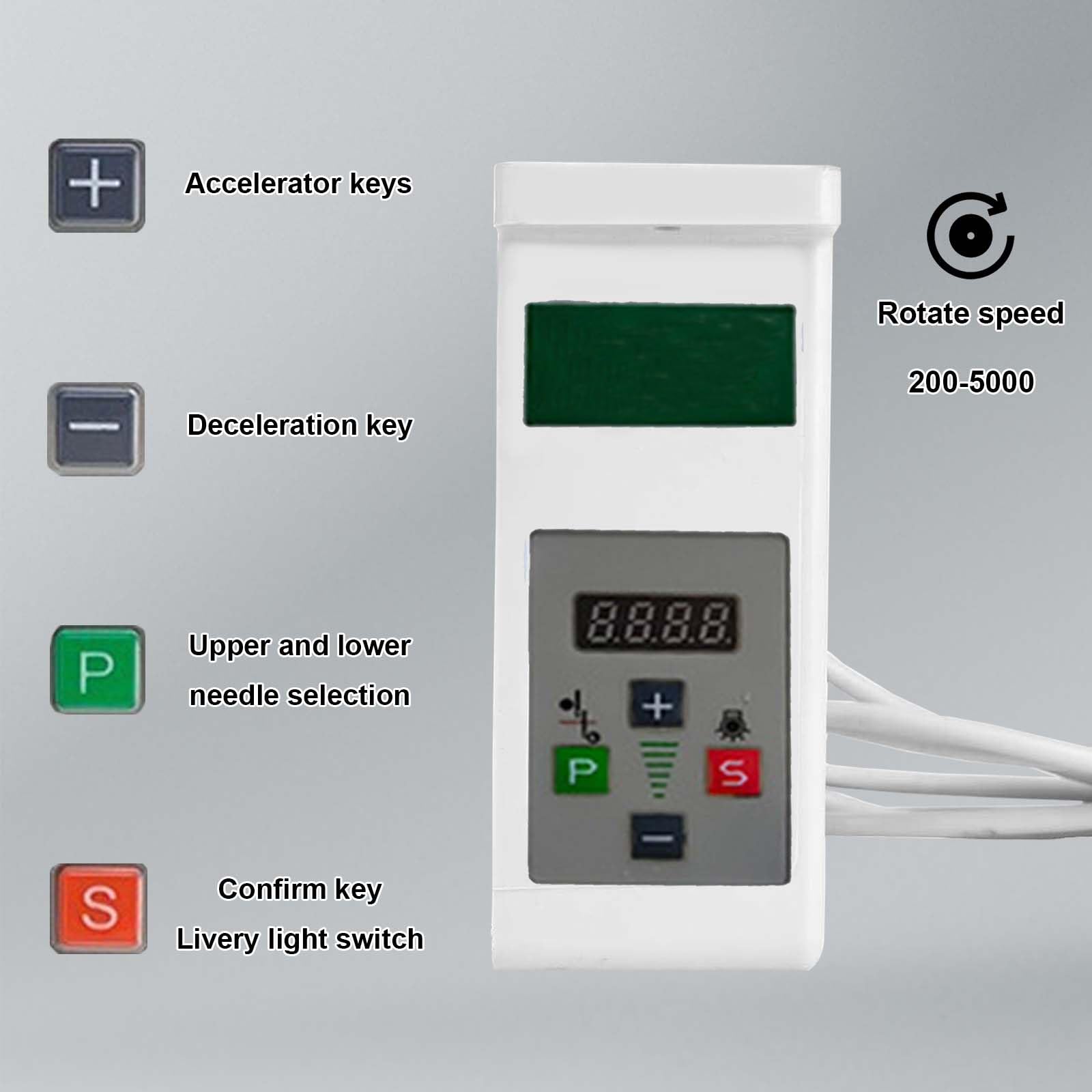 Motore Per Macchina Cucire Elettrico, 220V 750W Motore Per Macchina Cucire Industriale Servomotore A Risparmio Energetico 200-6500 Giri/Min Per Macchine Cucire Industriali Domestiche