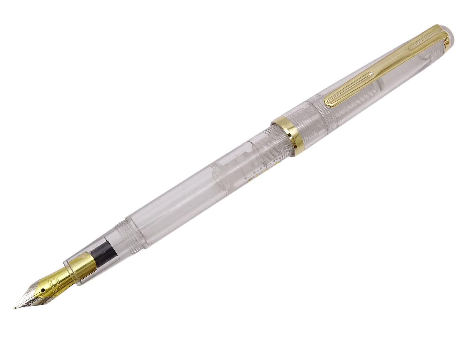 CLICK Majestic Iridium Nib Piston Fill Iridium Nib Fountain Pen - Clear