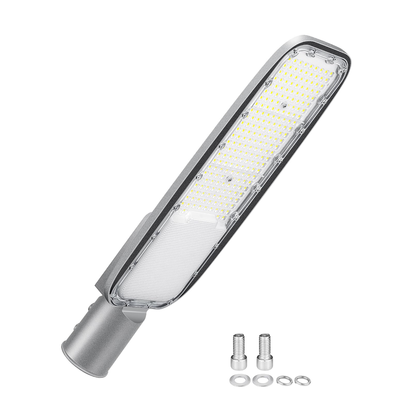 SKYWORLD LED Street Lights Outdoor, 200W 13892LM LED Parking Lot Lights Pole Light Floodlight, 4000K Commercial Area Road Street Lighting, Waterproof Security Light for Garden Yard Path Court