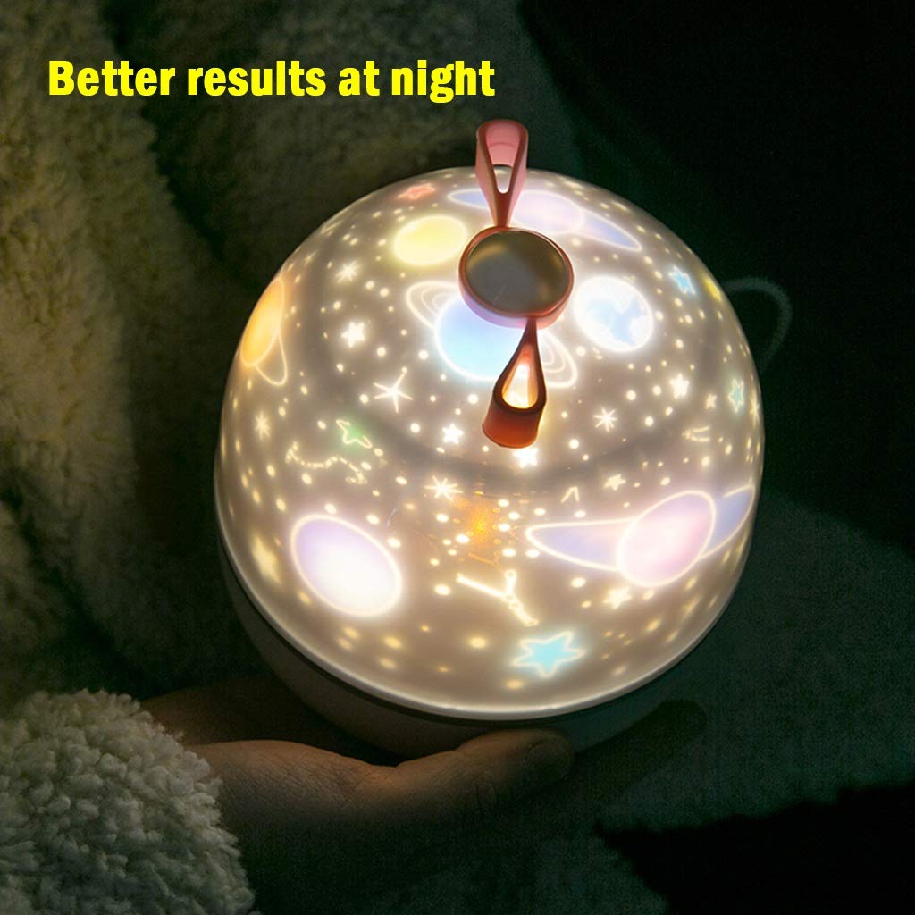 YXCKG LED Projecteur Étoile pour Bébé, Veilleuse Enfant LED Lampe Projecteur Étoile De Rotatif Nuage, Cadeaux De Noël d'anniversaire, Fête De Projecteur D'intérieur, Cinéma Maison, (Plug in Use)