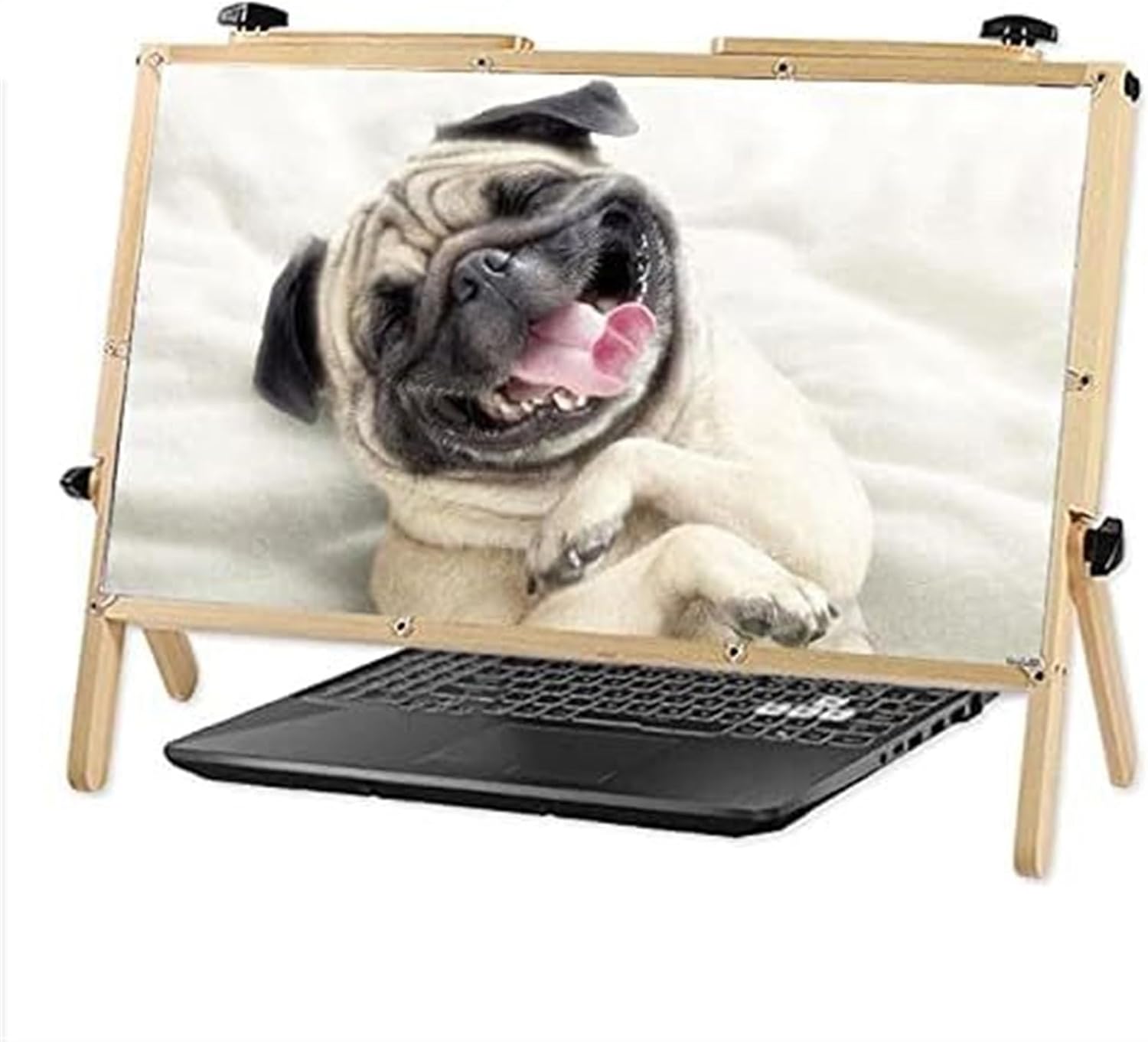 Computer Screen Magnifier for Laptop, Phone Screen Magnifiers Holder with Adjustable Angle Design,22 Convenient Folding