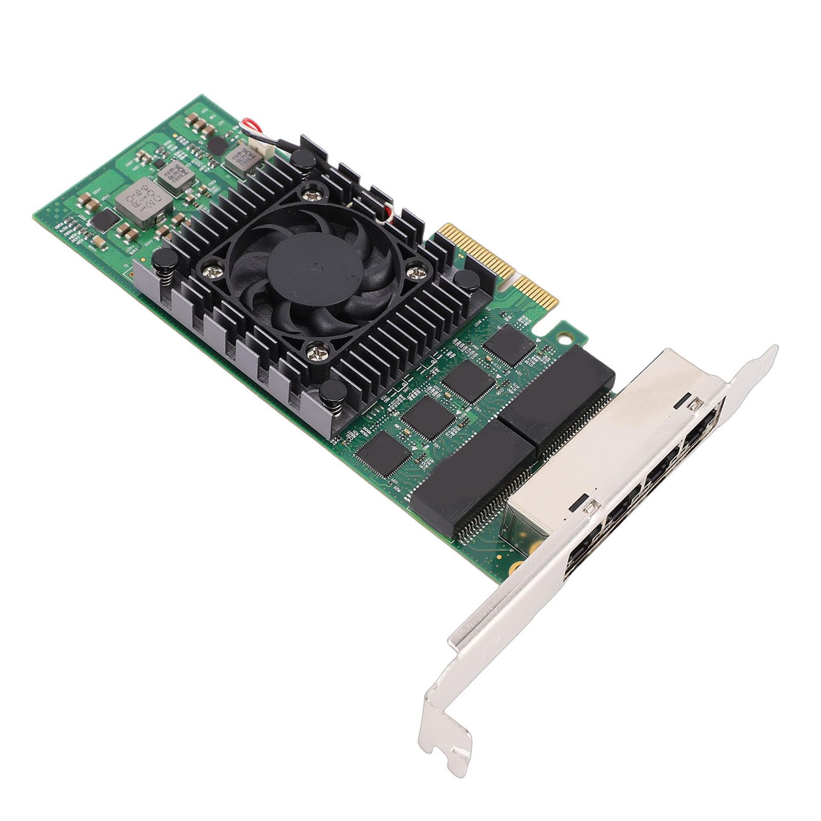 Ejoyous Carte Réseau Gigabit 4 Ports Industrielle, PCIe X4