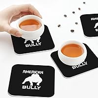 Vista 8 de American Bully - Posavasos absorbentes antiquemaduras, para comedor, cocina, oficina, 6