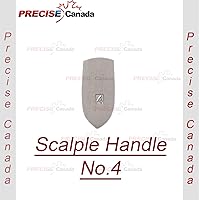 Vista 4 de 1 CUCHILLO ESCALPEL DE ACERO INOXIDABLE #4 CON 20 HOJAS ESTÉRILES #23 (PC)