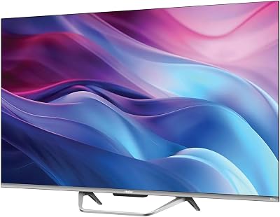Haier H55Q80FUX – TV 55 Pollici, Smart TV 4K, QLED, Wi-Fi, colore Nero, DVB-T2, Classe energetica F