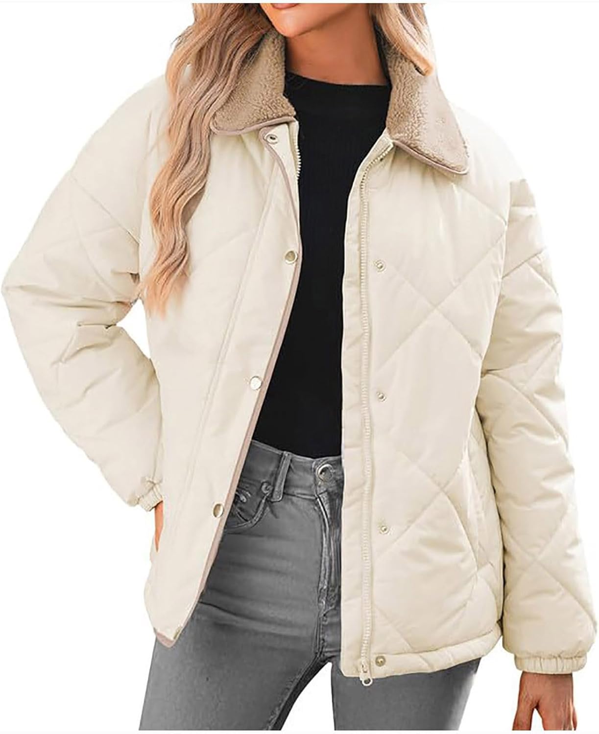 Fall Winter Jackets for Women 2024 Warm Quilted Jackets Lightweight Casual Puffer Jacket Padded Down Coat Outerwear Fall Winter Jackets for Women 2024 Warm Quilted Jackets Lightweight Casual Puffer Jacket Padded Down Coat Outerwear