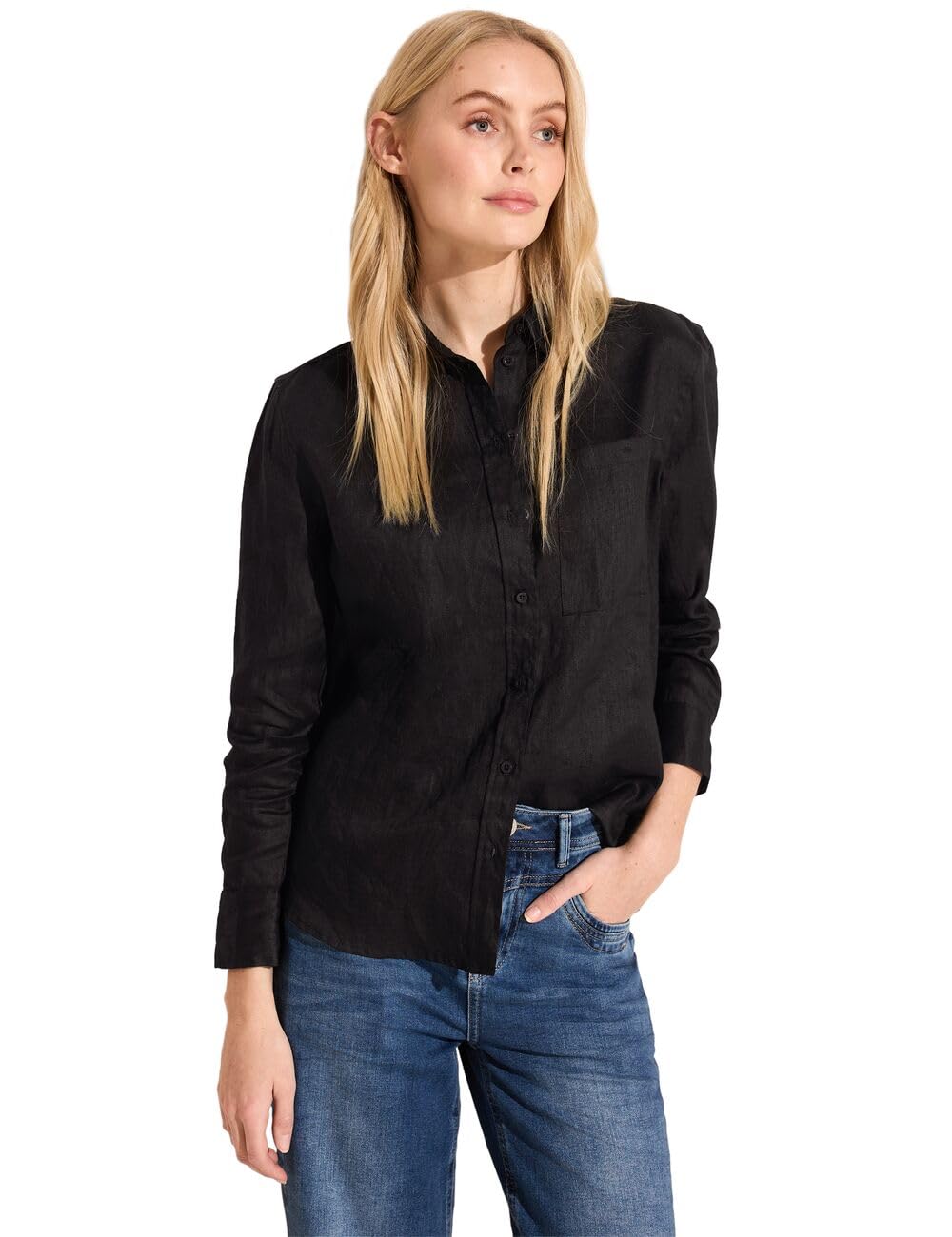 Street One Damen Leinenbluse