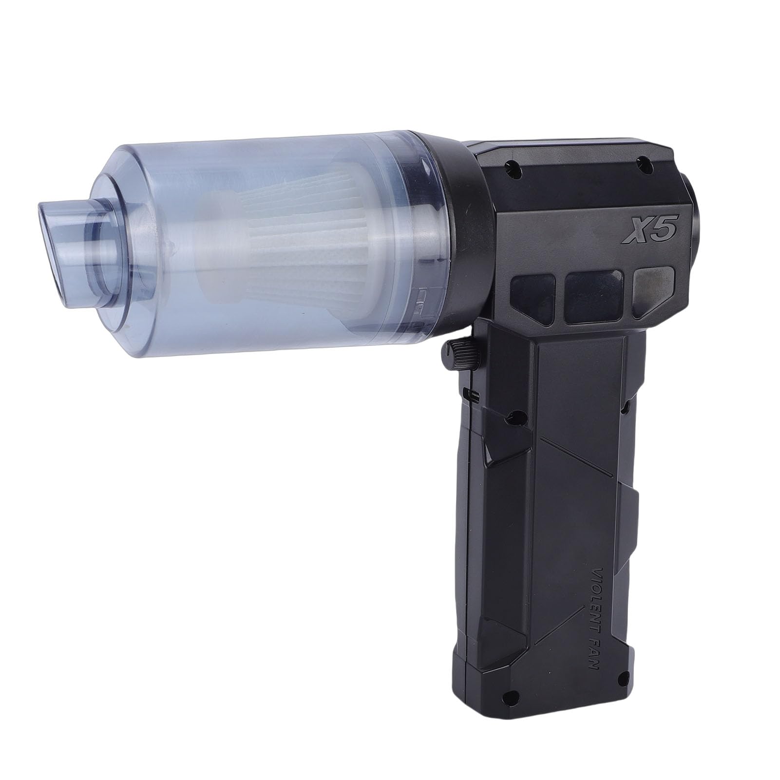 Asixxsix Plumero de Aire Comprimido, 150000 RPM 52 M/s Soplador Portátil con Control de Velocidad Continuo, Plumero de Aire de Mano Recargable con 4 Boquillas y Luz LED para Electrónica de Oficina