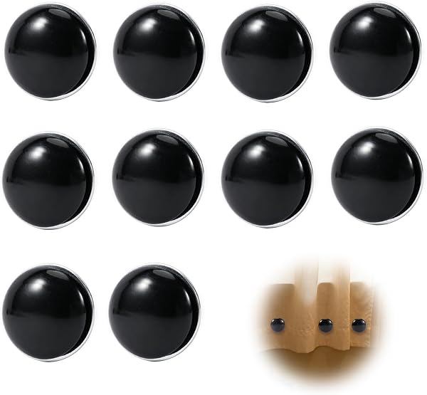Kacerter pesi magnetici neri da 4 cm, 10 elementi