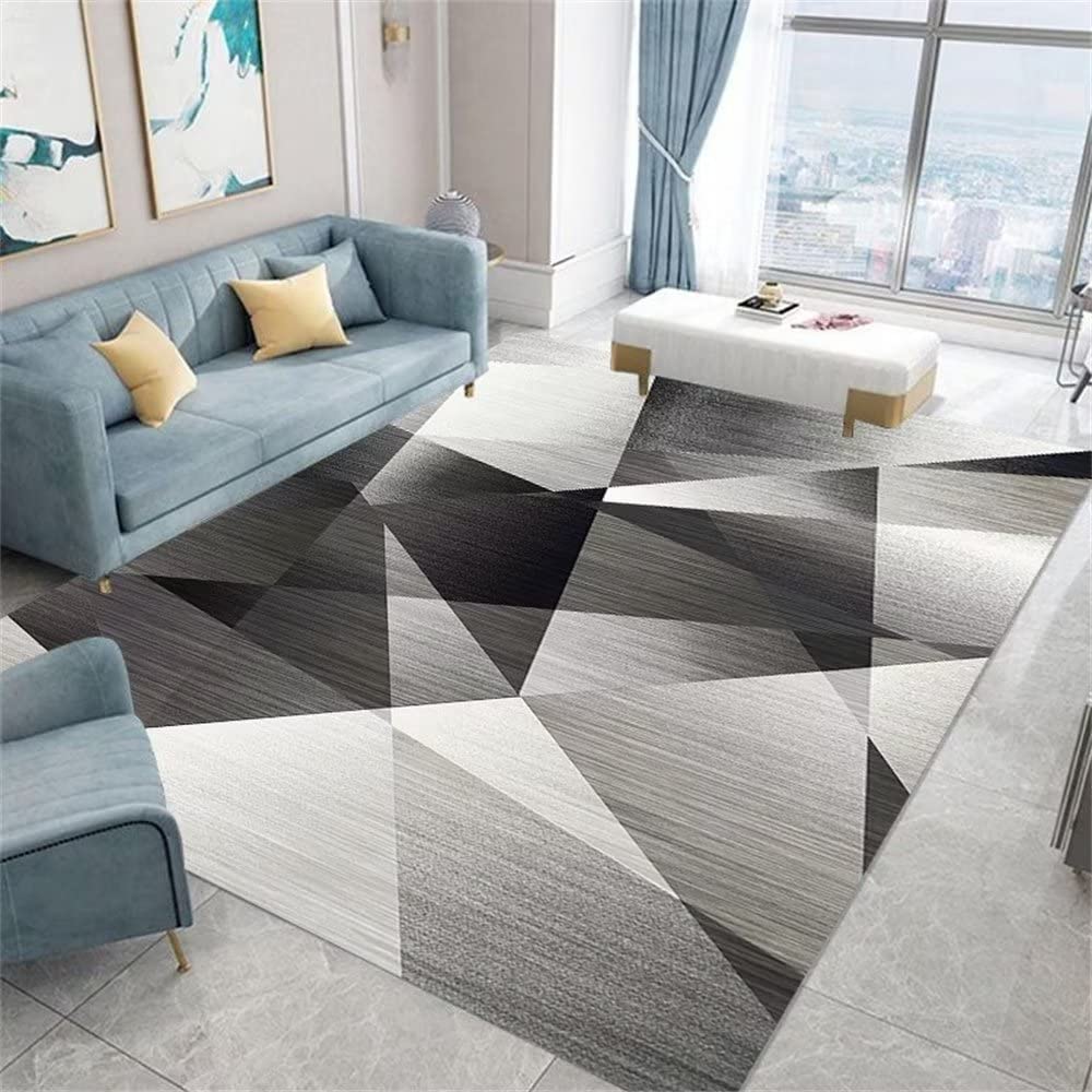 Tapis salon poil ras anti-poussière gris 70x140cm résout les sols froids