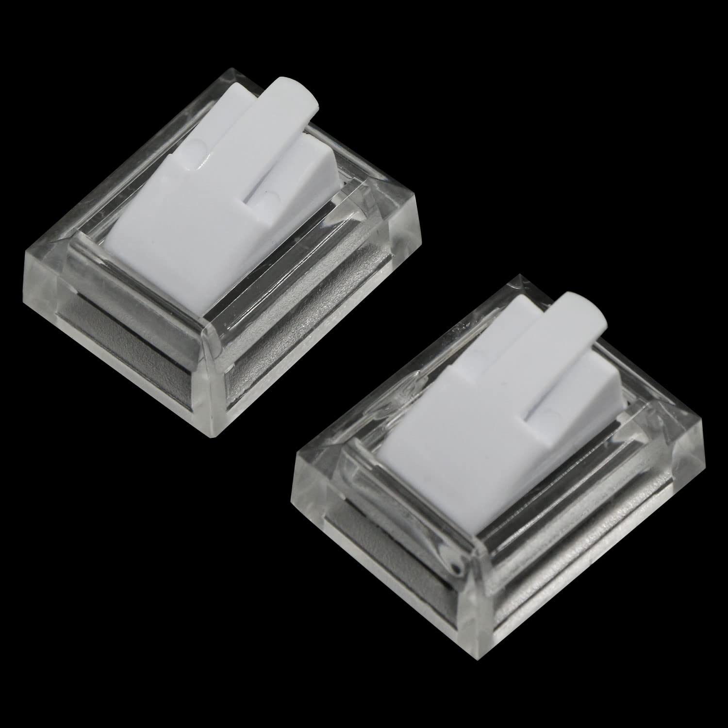 Supporto Anelli Espositore Gioielli Display - Anello Titolare In Plastica Vetrina, Supporto Esposizione Di Ad Anello, Per Vetrina Fiere, Accessori, Bianco, 3,7 x 3 x 2,3cm, 10 Pezzi