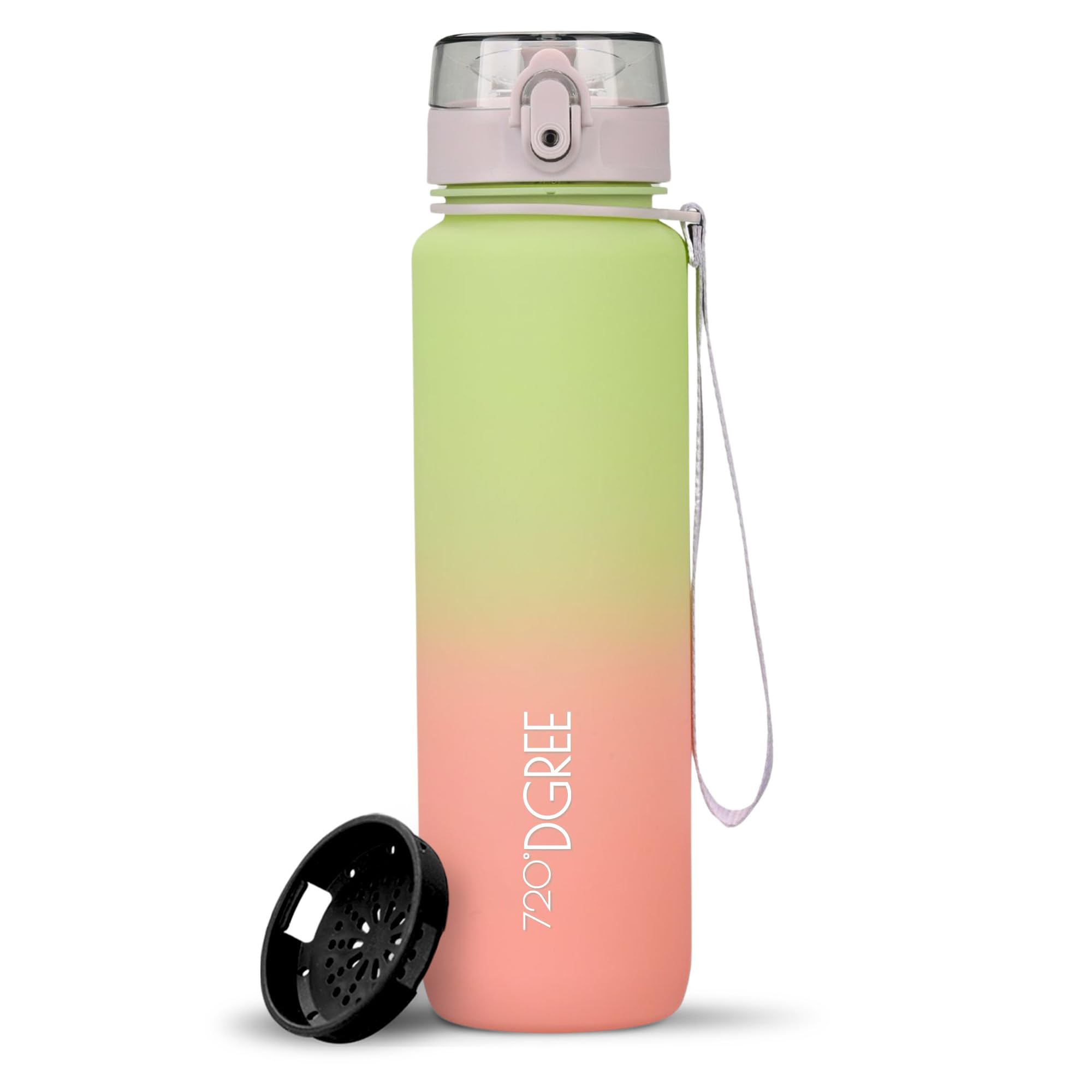 720°DGREE Botella Agua 1 Litro “uberBottle“ - Tamiz-Fruta, softTouch - Sin BPA, Prueba de Fugas, Reutilizable - Cantimplora, Water Bottle ideal para Deporte, Fitness, Gimnasio, Senderismo, Ciclismo — view 265