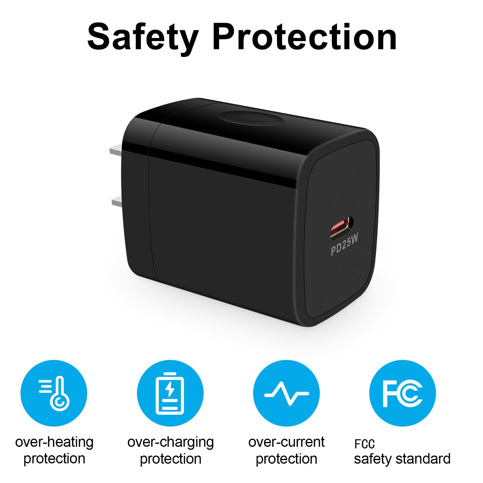 Cargador Rápido Tipo C Para Moto G Pure/G Stylus 5G 2024/G 5G 2022/G Power 2025 2024/G Play 2026/2024/2023/One 5G Ace/G Fast/G8/G7 Play, Adaptador De Cargador De Pared Rápida 3.0 De Carga